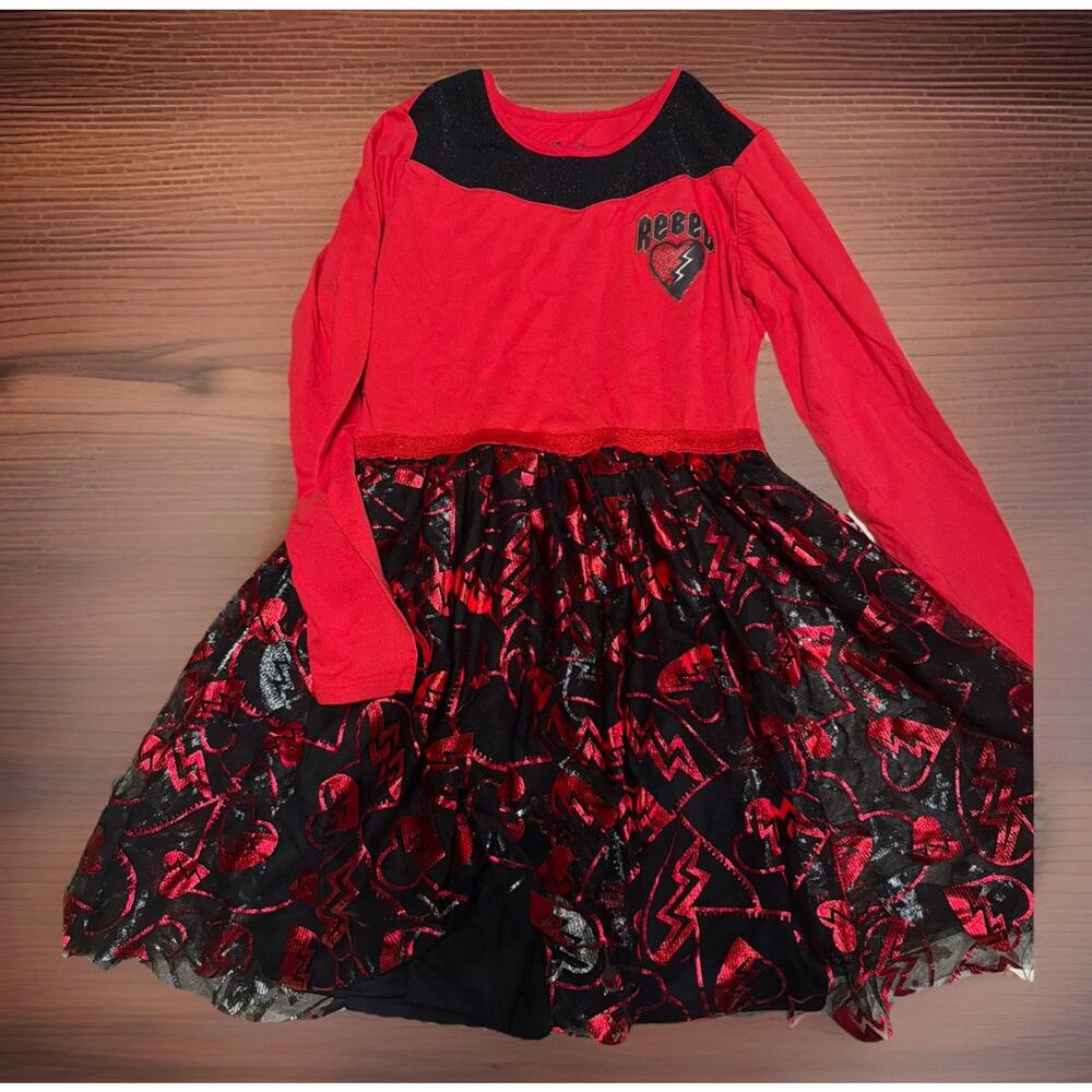 Disney Descendants The Rise Of Red Rebel Dress Girls Xl